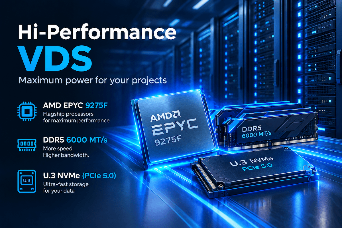 Нова лінійка серверів Hi-Performance VDS