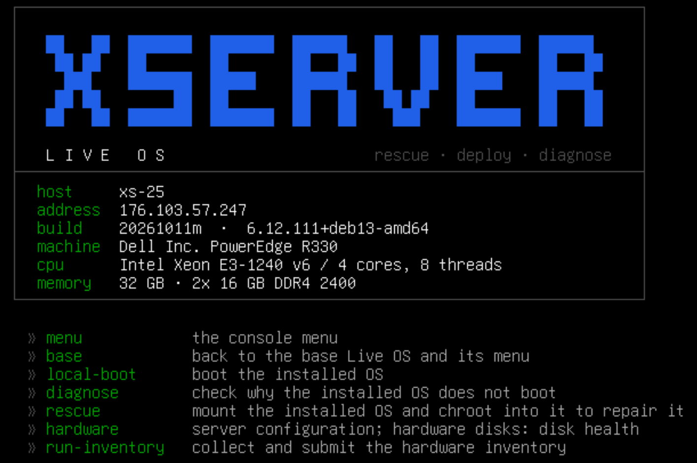 XServer Live OS: rescue-система, яка знає, що робити